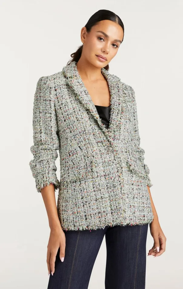 Women Anya Boucle Khloe Blazer Patinamulti Cinq Sept Blazers