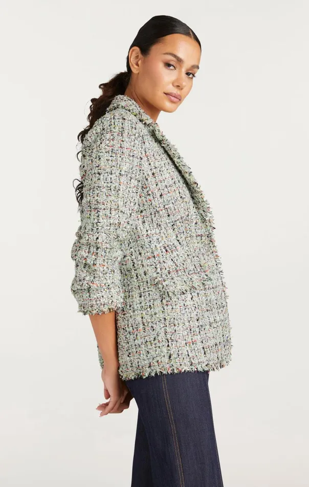 Women Anya Boucle Khloe Blazer Patinamulti Cinq Sept Blazers