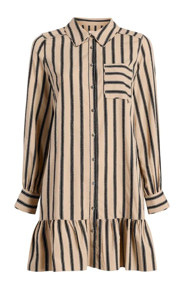 Women Arlette Dress Khakiblack Cinq Sept Mini