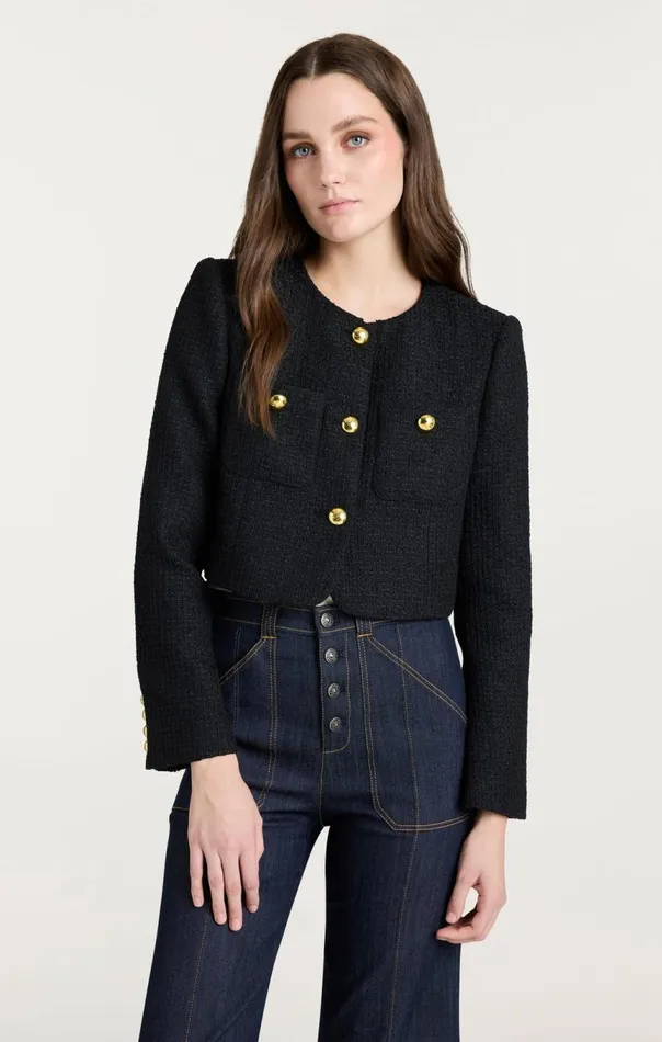 Women Auden Jacket Black Cinq Sept Jackets
