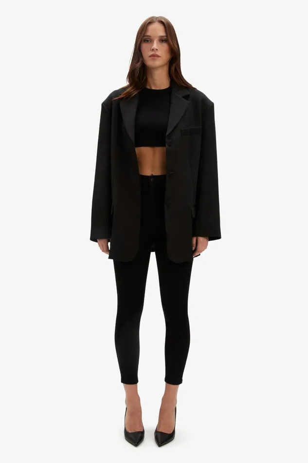 Women Bardot Blazers Akia Oversized Blazer In Black Black Women Bardot Blazers Akia Oversized Blazer In Black Black
