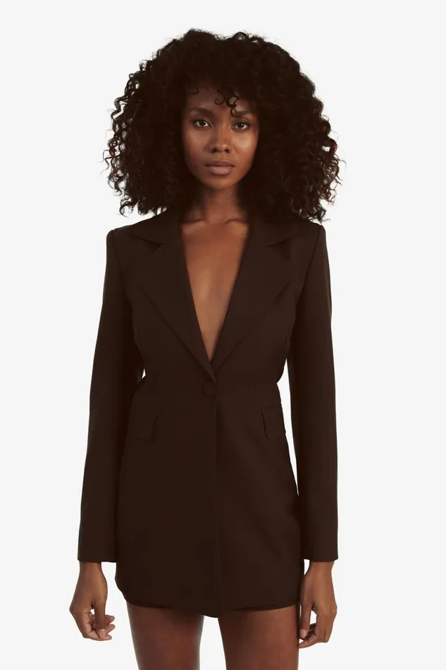 Women Bardot Blazers Austyn Blazer In Dark Chocolate Dark Chocolate