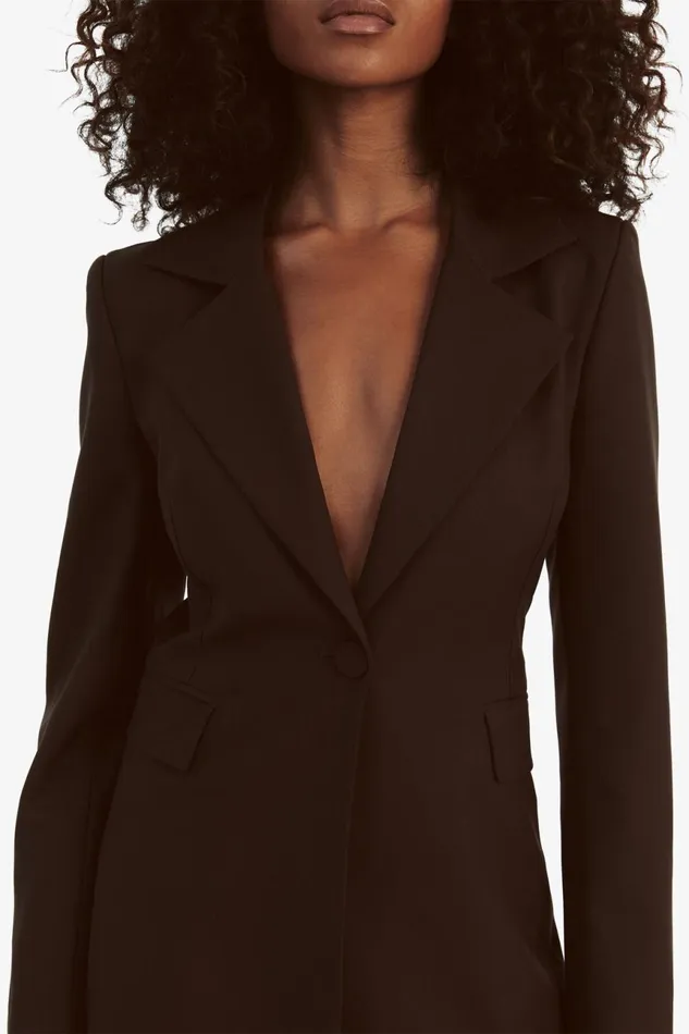 Women Bardot Blazers Austyn Blazer In Dark Chocolate Dark Chocolate