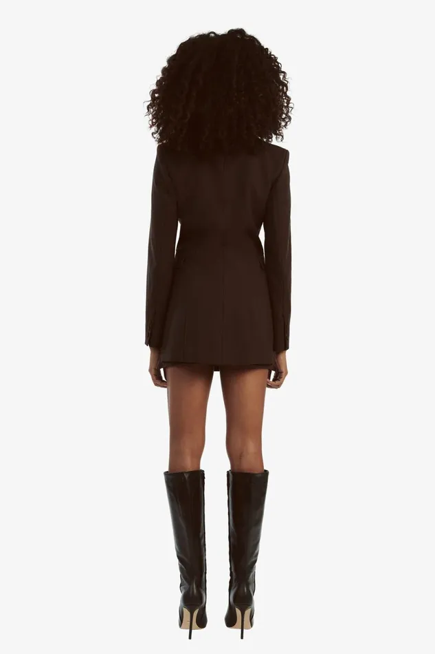 Women Bardot Blazers Austyn Blazer In Dark Chocolate Dark Chocolate