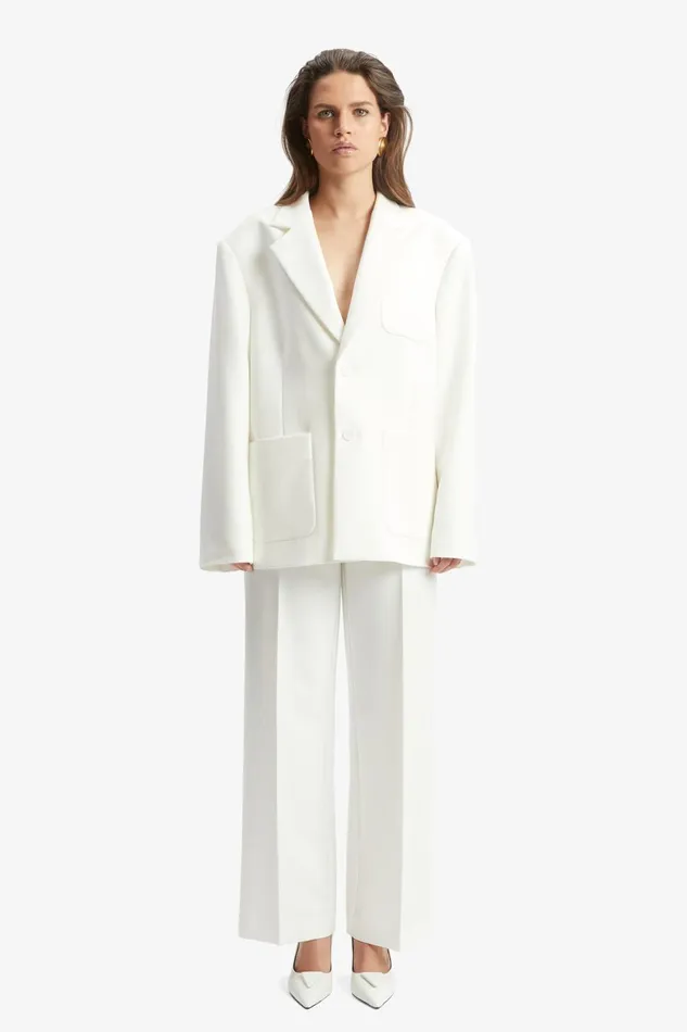 Women Bardot Blazers Halia Oversized Blazer In Orchid White Orchid White Women Bardot Blazers Halia Oversized Blazer In Orchid White Orchid White