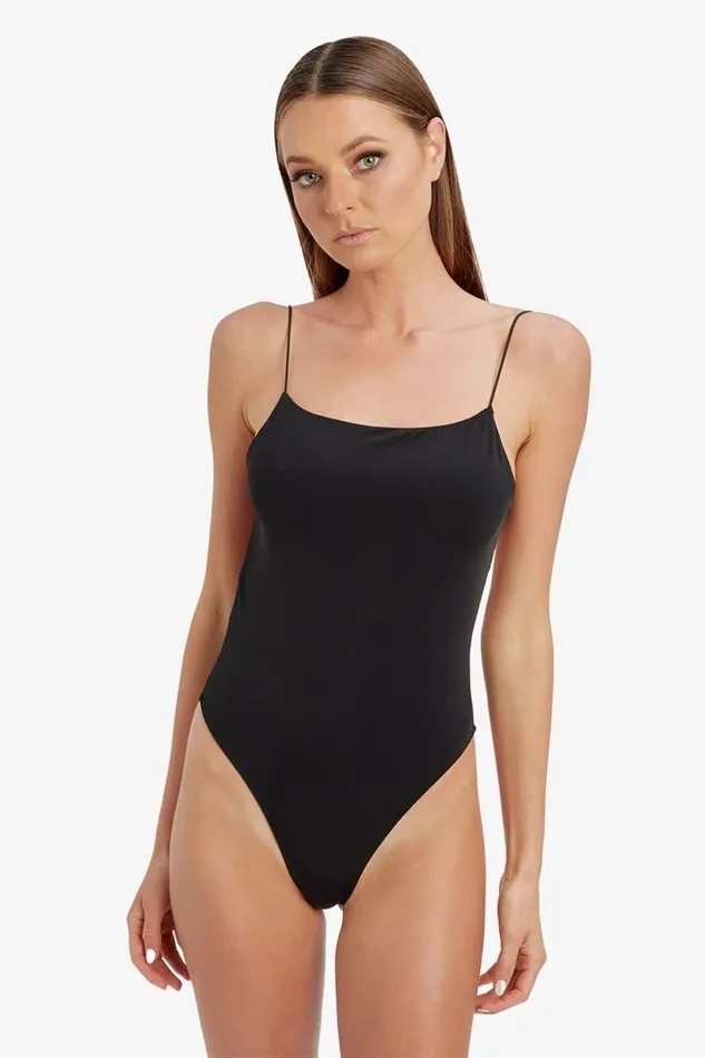 Women Bardot Bodysuits Jasminka Jersey Bodysuit In Black Black Women Bardot Bodysuits Jasminka Jersey Bodysuit In Black Black