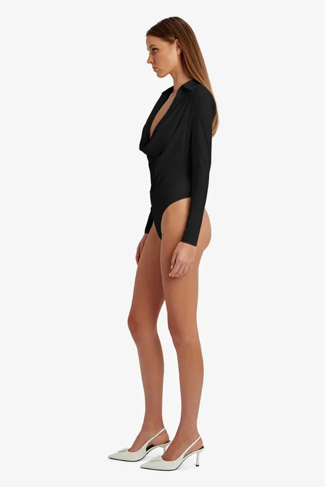 Women Bardot Bodysuits Lorel Bodysuit In Black Black