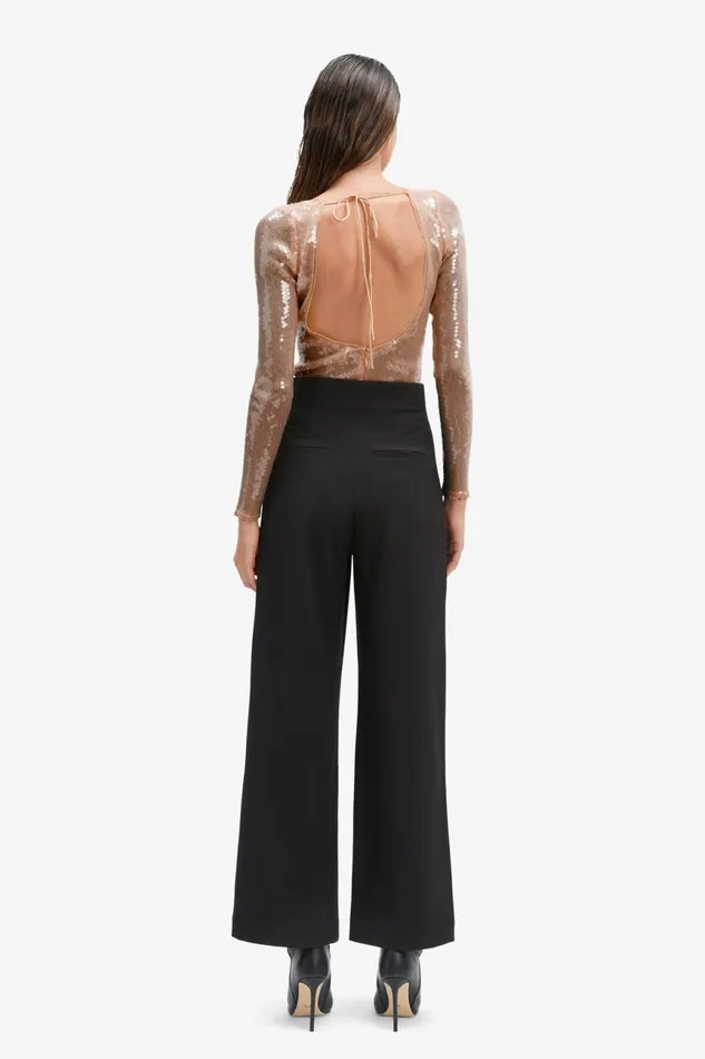 Women Bardot Bodysuits Verona Sequin Bodysuit In Nude Nude Women Bardot Bodysuits Verona Sequin Bodysuit In Nude Nude