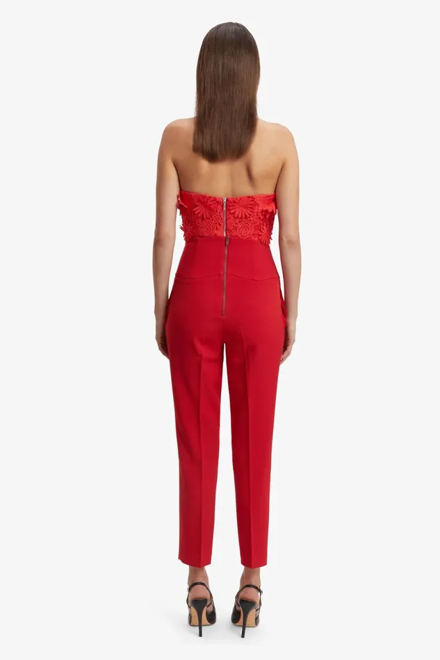 Women Bardot Corsets Brias Lace Bustier In Fire Red Fire Red Women Bardot Corsets Brias Lace Bustier In Fire Red Fire Red