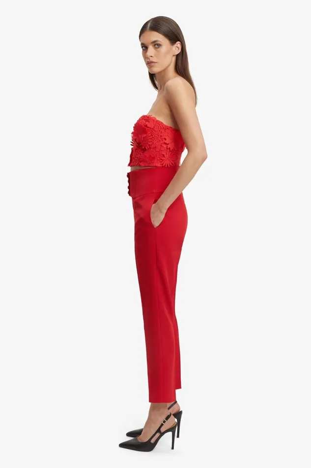 Women Bardot Corsets Brias Lace Bustier In Fire Red Fire Red Women Bardot Corsets Brias Lace Bustier In Fire Red Fire Red