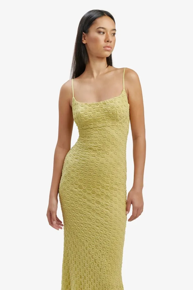 Women Bardot Day To Night Dresses Adoni Mesh Midi Dress In Moss Moss