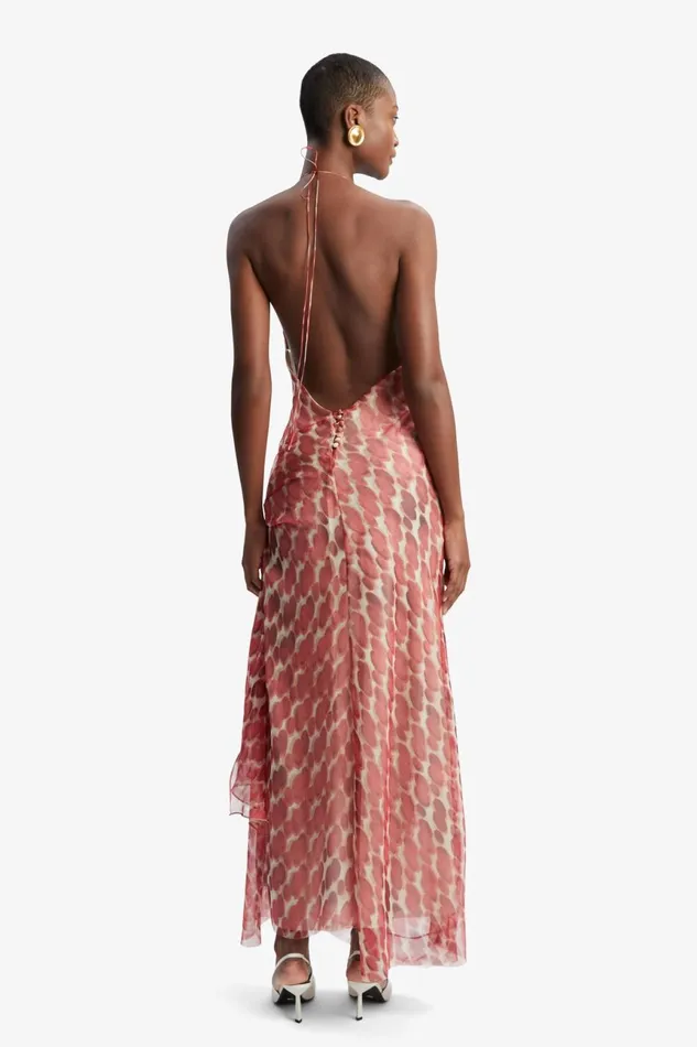 Women Bardot Day To Night Dresses Cyrel Printed Maxi Dress In Red Spot Red Spot