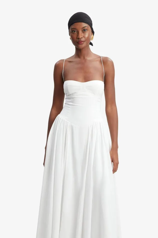 Women Bardot Day To Night Dresses Estie Cotton Maxi Dress In Orchid White Orchid White Women Bardot Day To Night Dresses Estie Cotton Maxi Dress In Orchid White Orchid White