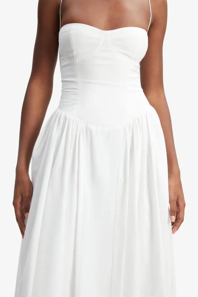 Women Bardot Day To Night Dresses Estie Cotton Maxi Dress In Orchid White Orchid White Women Bardot Day To Night Dresses Estie Cotton Maxi Dress In Orchid White Orchid White