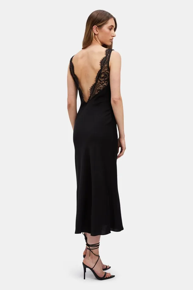 Women Bardot Day To Night Dresses Hayden Lace Slip Dress In Black Black Women Bardot Day To Night Dresses Hayden Lace Slip Dress In Black Black