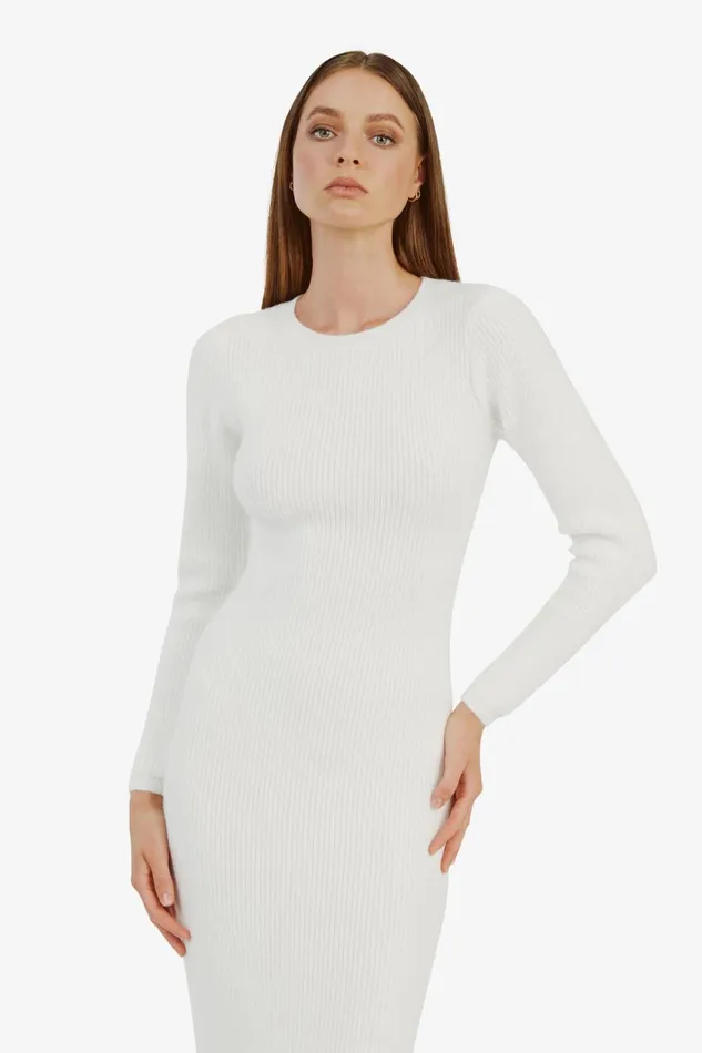 Women Bardot Day To Night Dresses Kavala Knit Maxi Dress In Ivory Ivory Women Bardot Day To Night Dresses Kavala Knit Maxi Dress In Ivory Ivory