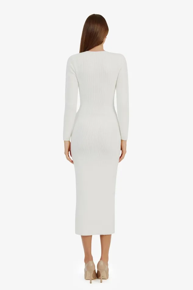 Women Bardot Day To Night Dresses Kavala Knit Maxi Dress In Ivory Ivory Women Bardot Day To Night Dresses Kavala Knit Maxi Dress In Ivory Ivory