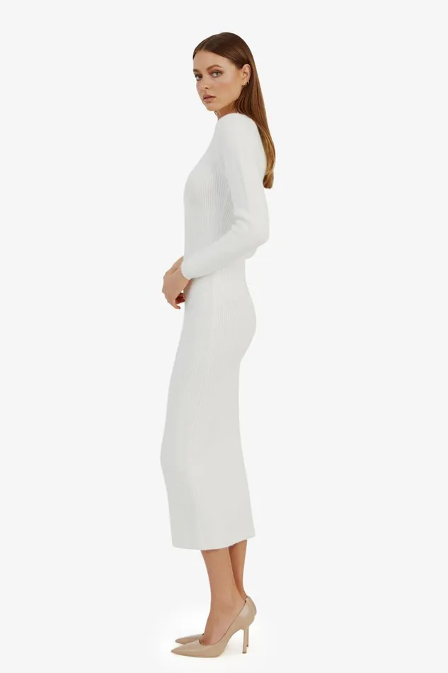 Women Bardot Day To Night Dresses Kavala Knit Maxi Dress In Ivory Ivory Women Bardot Day To Night Dresses Kavala Knit Maxi Dress In Ivory Ivory