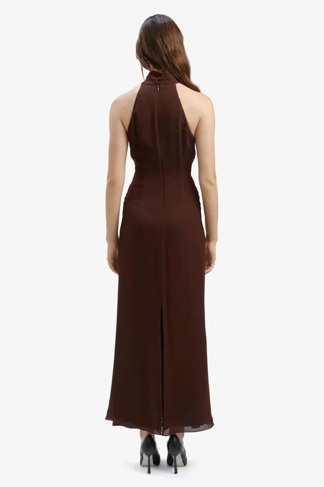 Women Bardot Day To Night Dresses Ola Maxi Dress In Chocolate Chocolate Women Bardot Day To Night Dresses Ola Maxi Dress In Chocolate Chocolate