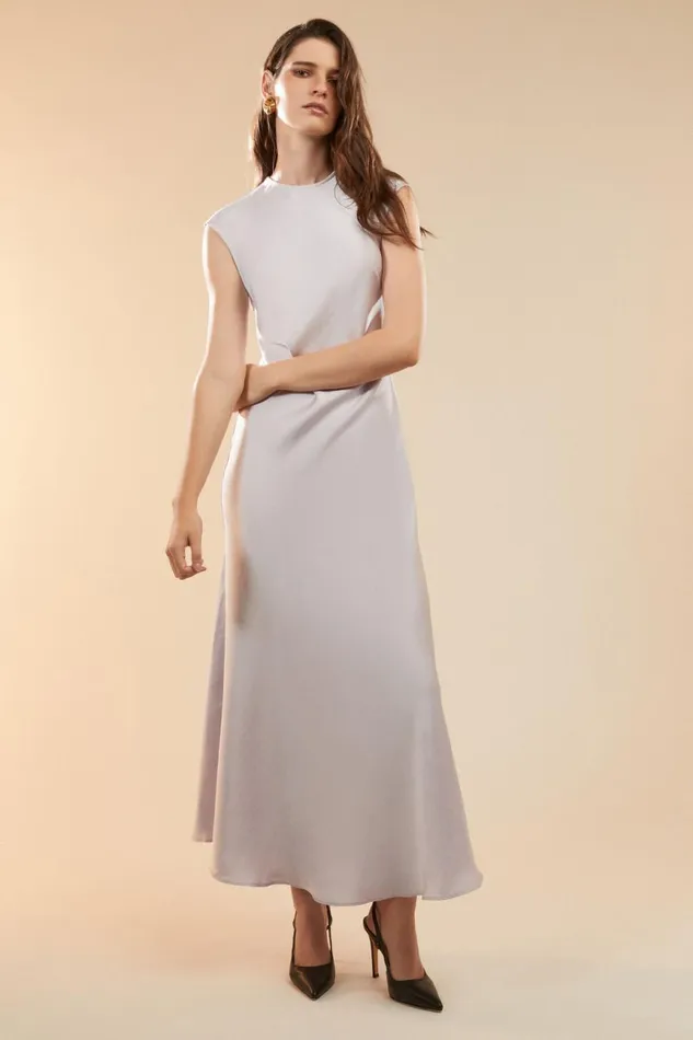 Women Bardot Day To Night Dresses Peggy Aline Slip Dress In Soft Lilac Soft Lilac Women Bardot Day To Night Dresses Peggy Aline Slip Dress In Soft Lilac Soft Lilac