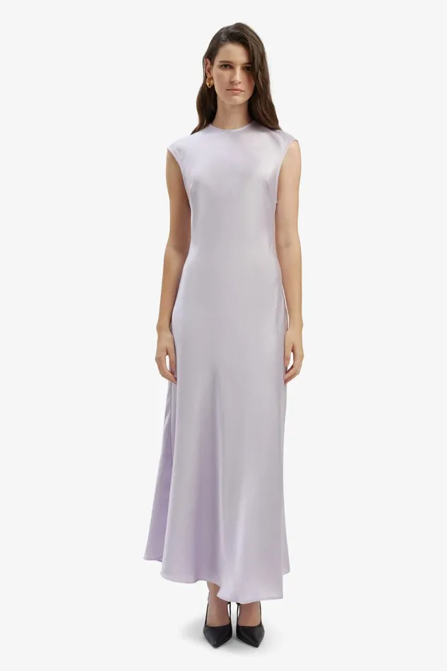 Women Bardot Day To Night Dresses Peggy Aline Slip Dress In Soft Lilac Soft Lilac