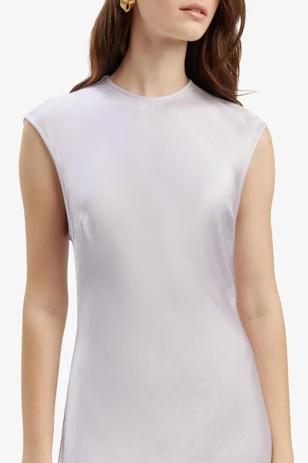 Women Bardot Day To Night Dresses Peggy Aline Slip Dress In Soft Lilac Soft Lilac