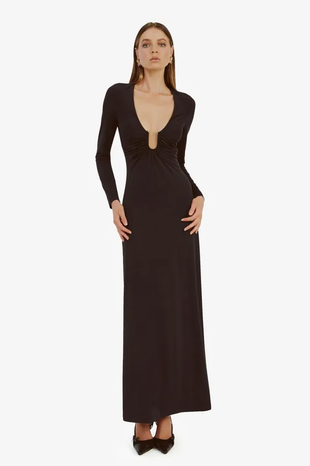 Women Bardot Day To Night Dresses Remmy Maxi Dress In Black Black Women Bardot Day To Night Dresses Remmy Maxi Dress In Black Black