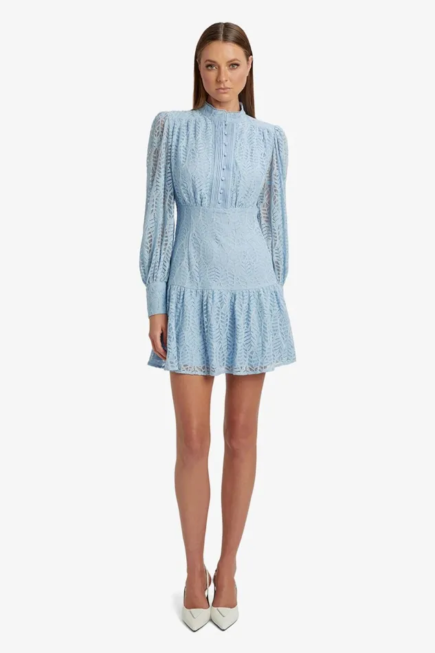 Women Bardot Day To Night Dresses Remy Lace Dress In Light Blue Light Blue Women Bardot Day To Night Dresses Remy Lace Dress In Light Blue Light Blue