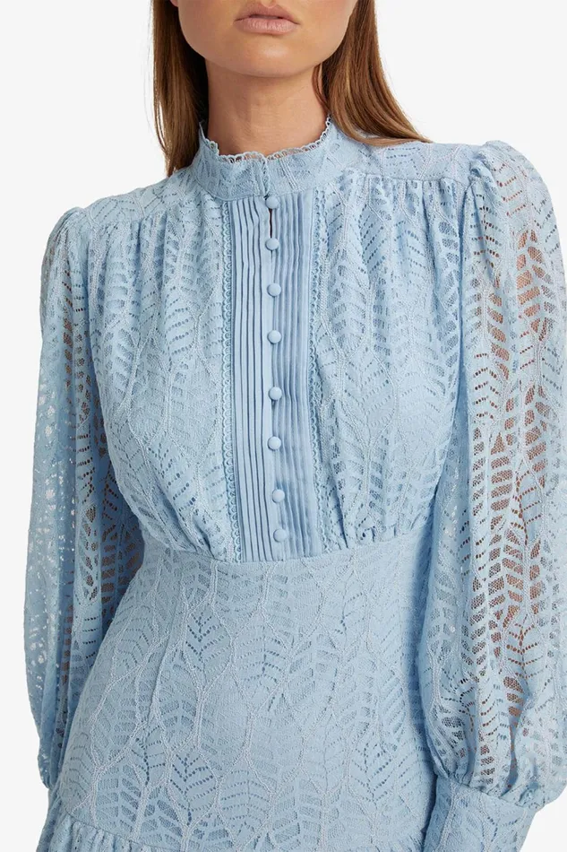 Women Bardot Day To Night Dresses Remy Lace Dress In Light Blue Light Blue Women Bardot Day To Night Dresses Remy Lace Dress In Light Blue Light Blue
