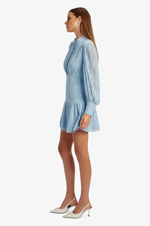 Women Bardot Day To Night Dresses Remy Lace Dress In Light Blue Light Blue Women Bardot Day To Night Dresses Remy Lace Dress In Light Blue Light Blue