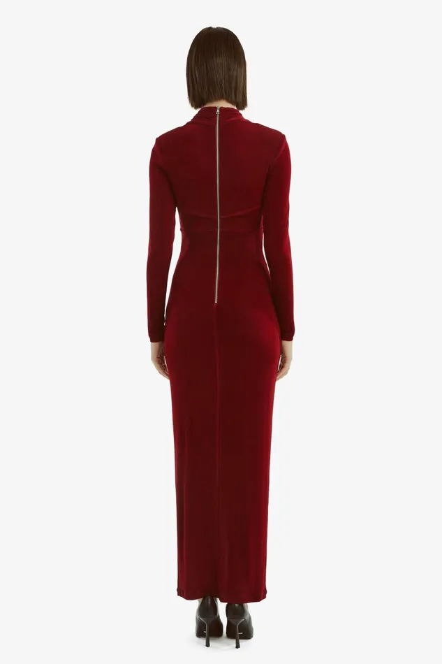 Women Bardot Day To Night Dresses Reno Slinky Knit Dress In Burgundy Burgundy Women Bardot Day To Night Dresses Reno Slinky Knit Dress In Burgundy Burgundy
