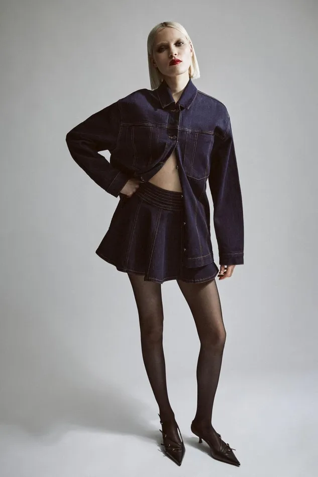 Women Bardot Denim Jackets Keely Denim Jacket In Dark Dark