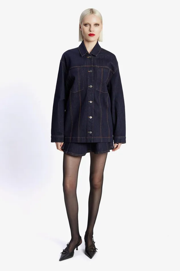 Women Bardot Denim Jackets Keely Denim Jacket In Dark Dark Women Bardot Denim Jackets Keely Denim Jacket In Dark Dark