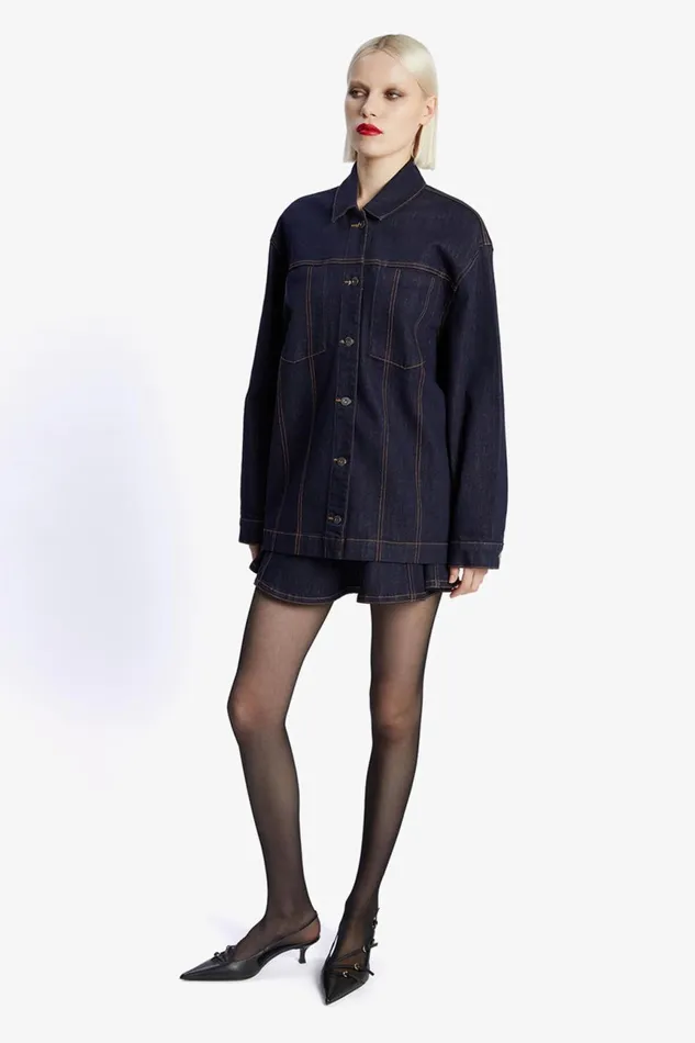 Women Bardot Denim Jackets Keely Denim Jacket In Dark Dark Women Bardot Denim Jackets Keely Denim Jacket In Dark Dark