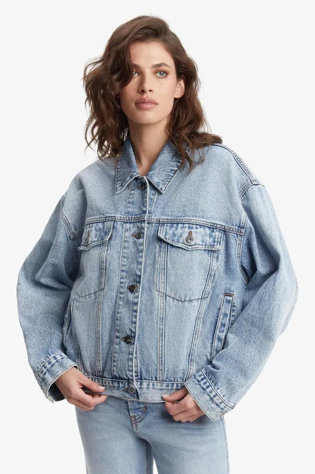 Women Bardot Denim Jackets Relaxed Denim Jacket In Vintage Vintage Women Bardot Denim Jackets Relaxed Denim Jacket In Vintage Vintage