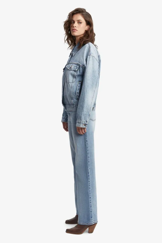 Women Bardot Denim Jackets Relaxed Denim Jacket In Vintage Vintage Women Bardot Denim Jackets Relaxed Denim Jacket In Vintage Vintage