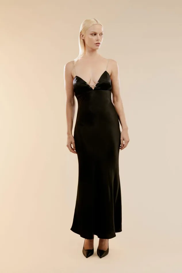 Women Bardot Occasion Dresses Lili Midi Dress In Black Black