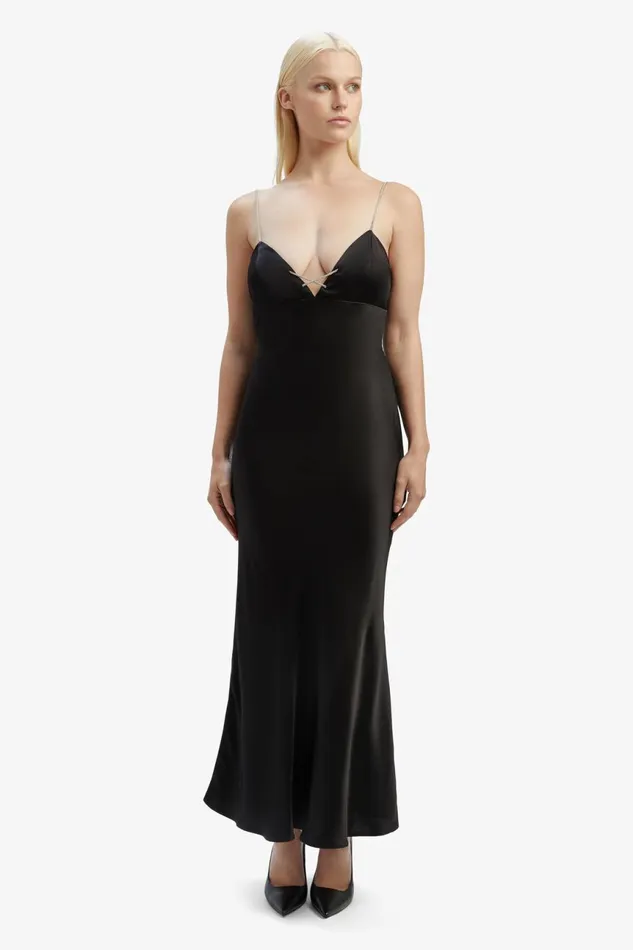 Women Bardot Occasion Dresses Lili Midi Dress In Black Black Women Bardot Occasion Dresses Lili Midi Dress In Black Black