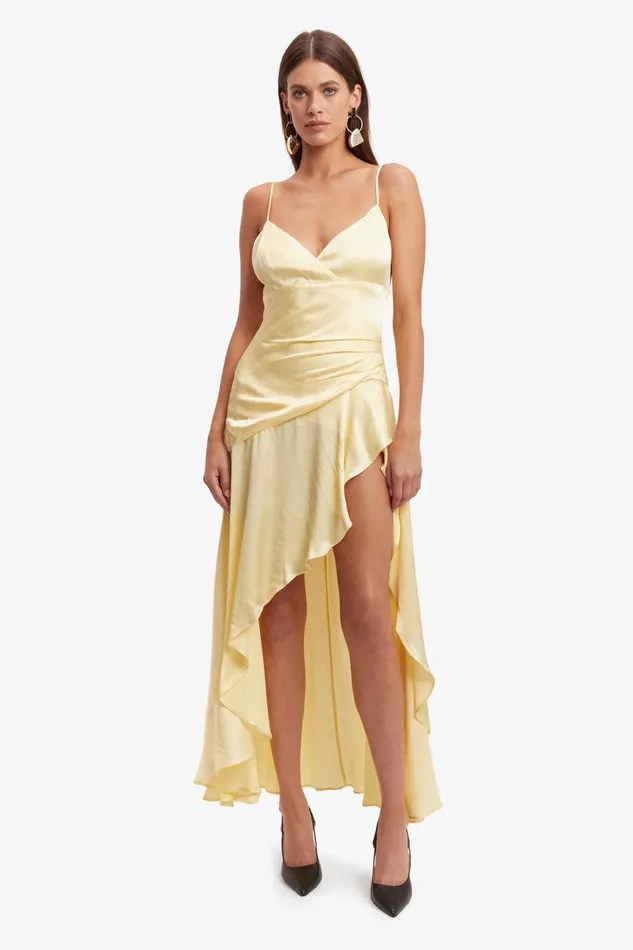 Women Bardot Occasion Dresses Sorella Midi Dress In Canary Yellow Canary Yellow Women Bardot Occasion Dresses Sorella Midi Dress In Canary Yellow Canary Yellow