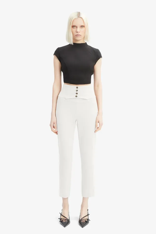 Women Bardot Pants Corset Pant In Orchid White Orchid White