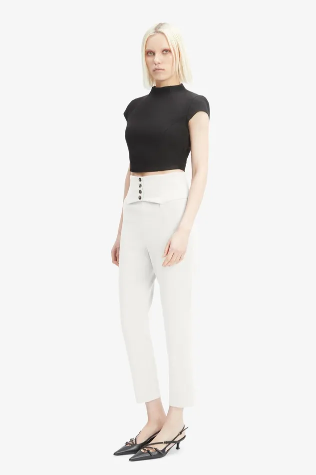 Women Bardot Pants Corset Pant In Orchid White Orchid White