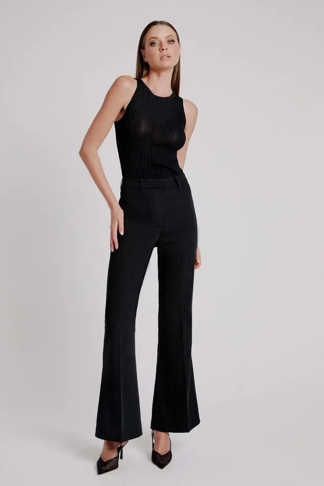 Women Bardot Pants Halifax Slim Flare Pant In Black Black