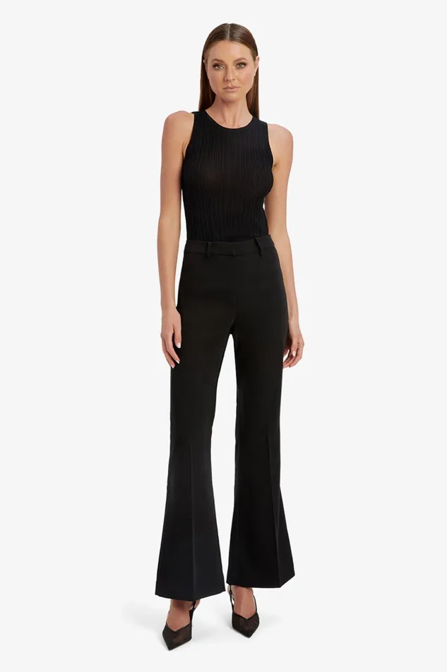 Women Bardot Pants Halifax Slim Flare Pant In Black Black Women Bardot Pants Halifax Slim Flare Pant In Black Black