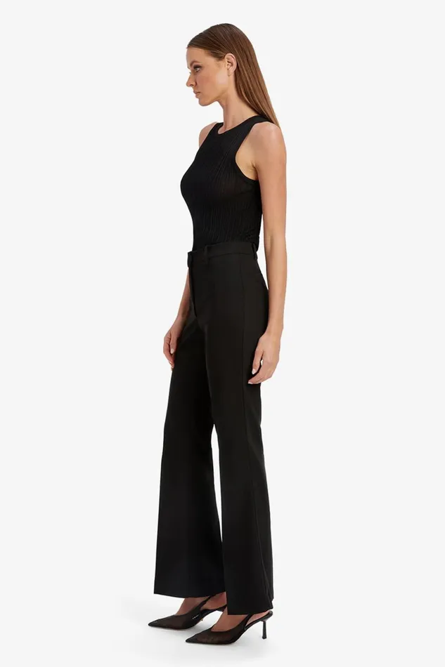 Women Bardot Pants Halifax Slim Flare Pant In Black Black Women Bardot Pants Halifax Slim Flare Pant In Black Black