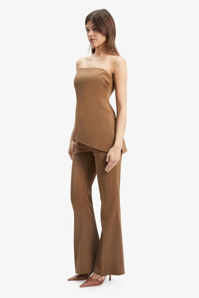 Women Bardot Pants Halifax Slim Flare Pant In Chocolate Chocolate Women Bardot Pants Halifax Slim Flare Pant In Chocolate Chocolate