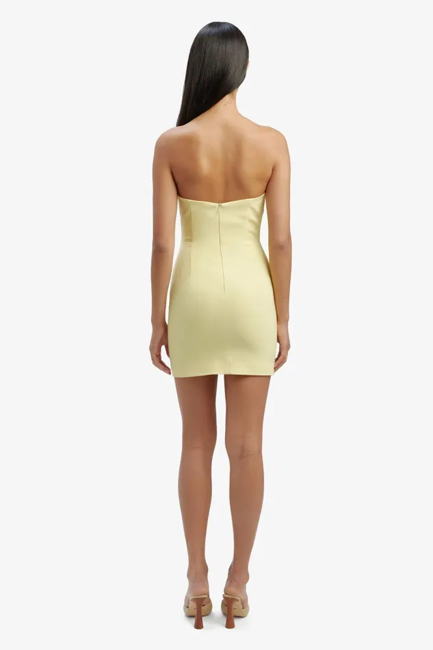 Women Bardot Party Dresses Eleni Flower Detail Mini Dress In Canary Yellow Canary Yellow Women Bardot Party Dresses Eleni Flower Detail Mini Dress In Canary Yellow Canary Yellow