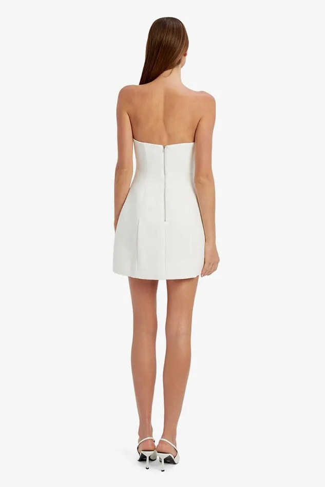 Women Bardot Party Dresses Karoline Hour Glass Dress In Orchid White Orchid White Women Bardot Party Dresses Karoline Hour Glass Dress In Orchid White Orchid White