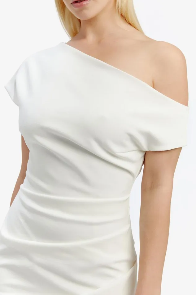 Women Bardot Party Dresses Letita Mini Dress In Orchid White Orchid White Women Bardot Party Dresses Letita Mini Dress In Orchid White Orchid White