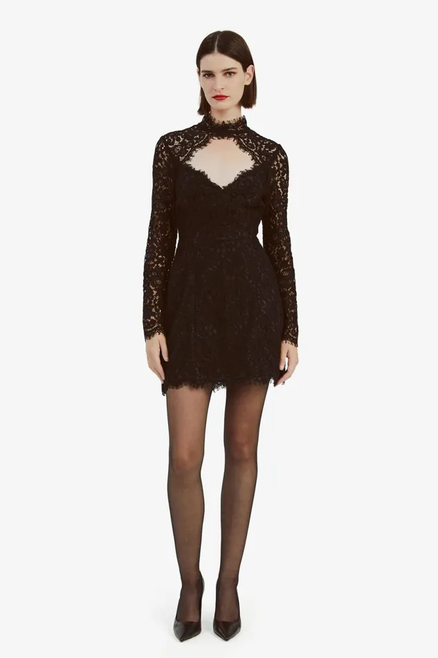 Women Bardot Party Dresses Lulani Long Sleeve Mini Dress In Black Black Women Bardot Party Dresses Lulani Long Sleeve Mini Dress In Black Black