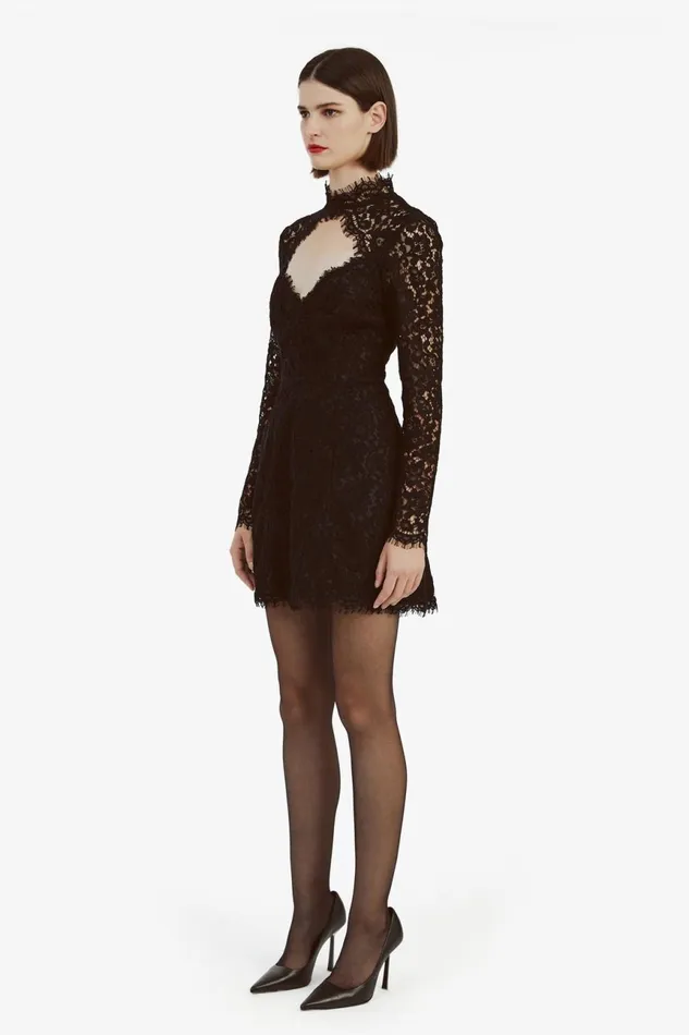 Women Bardot Party Dresses Lulani Long Sleeve Mini Dress In Black Black Women Bardot Party Dresses Lulani Long Sleeve Mini Dress In Black Black